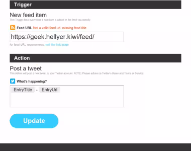 IFTTT dot kiwi bug