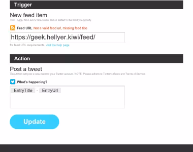 IFTTT dot kiwi bug