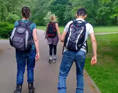 Inline skating in Tiergarten