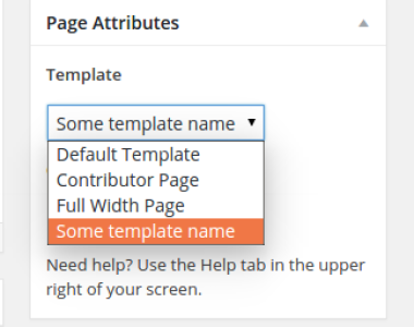 Dynamic page templates in WordPress 4.4
