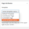 Dynamic page templates in WordPress 4.4