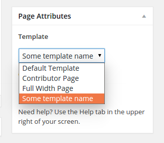 Dynamic page templates in WordPress 4.4