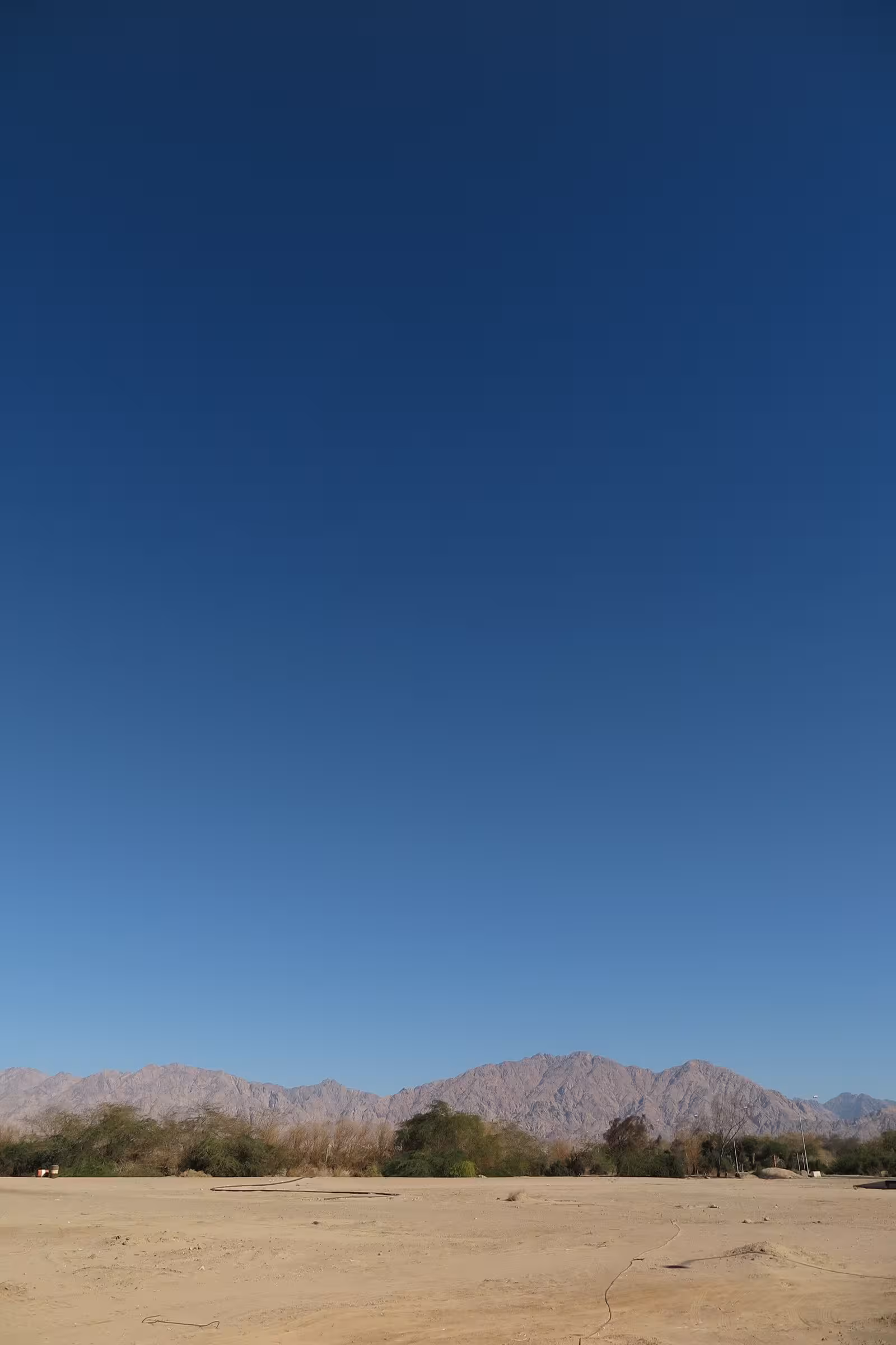 Beautiful view from the border gate on the Jordanian side