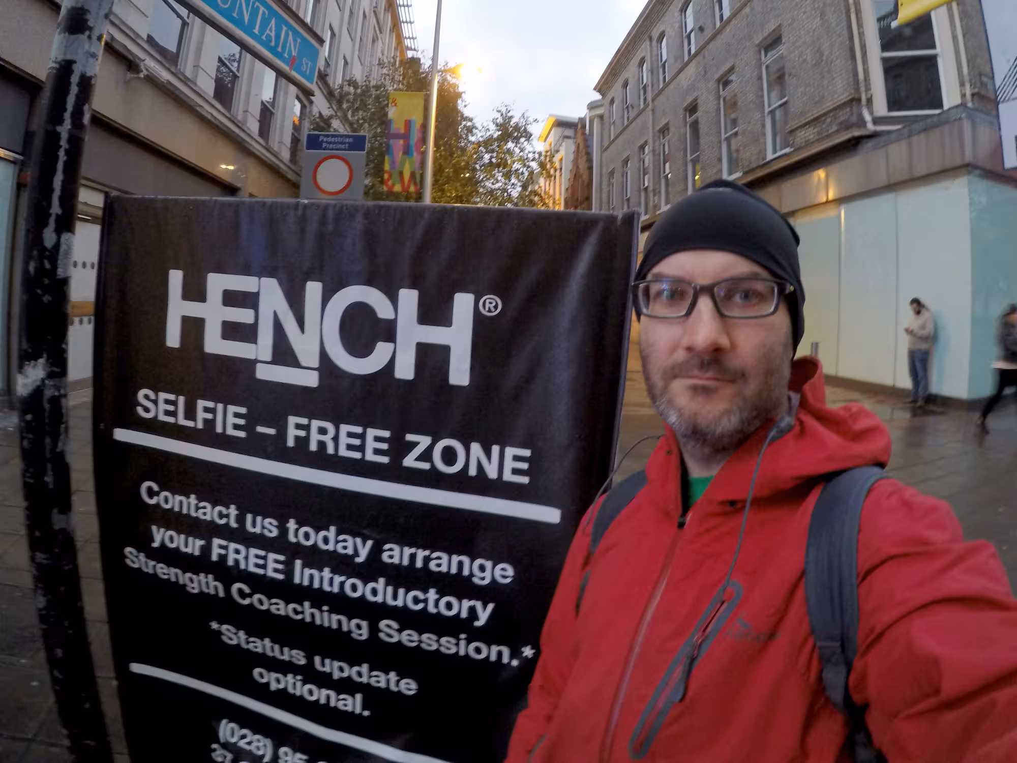 Selfie in selfie free zone