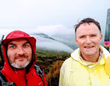 Mt Cargill with Dave