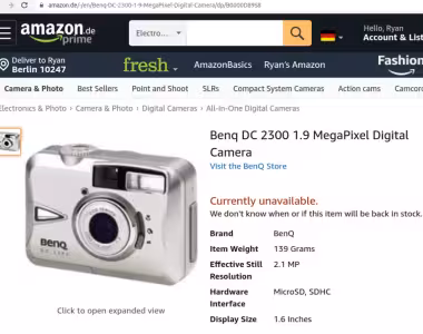 BenQ camera