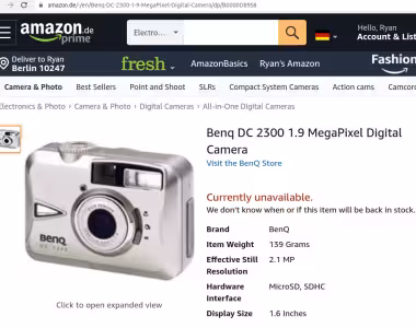 BenQ camera