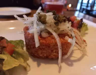 Vegan beef tartar