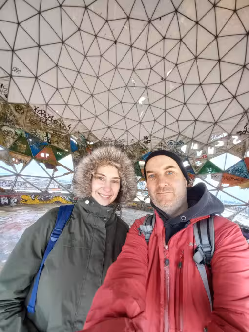 Diana and Ryan on Teufelsberg