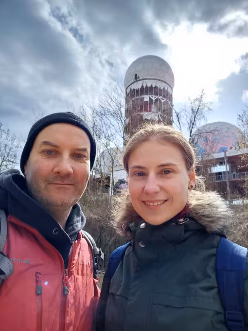 Diana and Ryan on Teufelsberg
