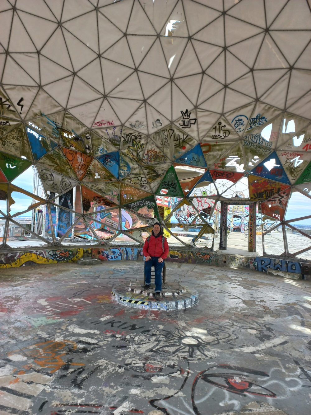 Me inside one of the The Teufelsberg spy domes