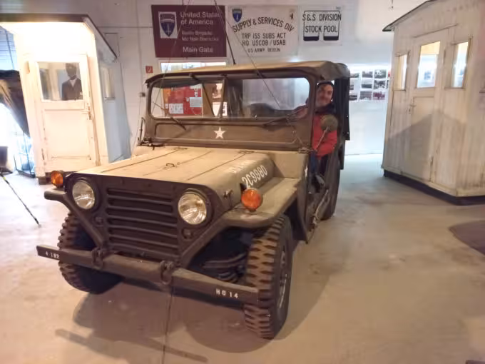 USA jeep used in the Teufelsberg spy station