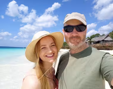 Basia and I in Zanzibar