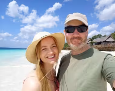 Basia and I in Zanzibar