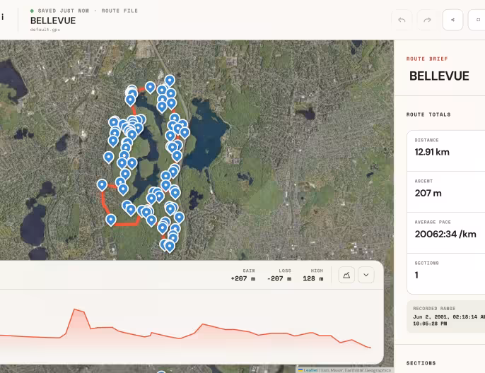 In progress: GPX Route Editor