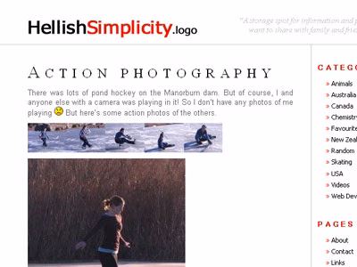 New Hellish Simplicity WordPress Theme